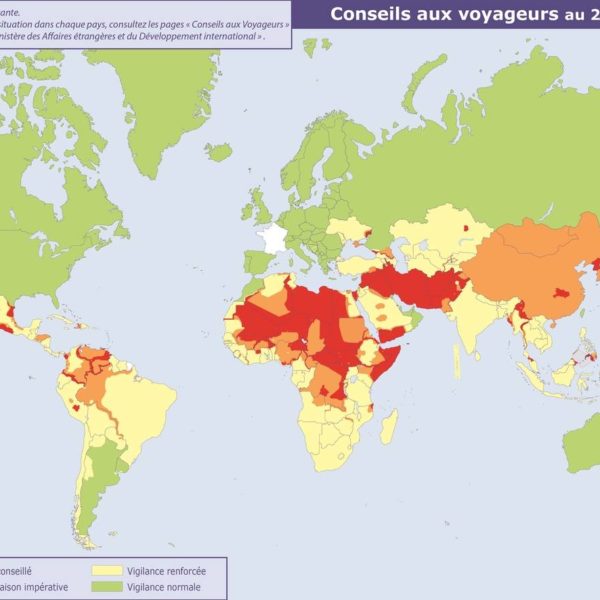 carte pays à risques